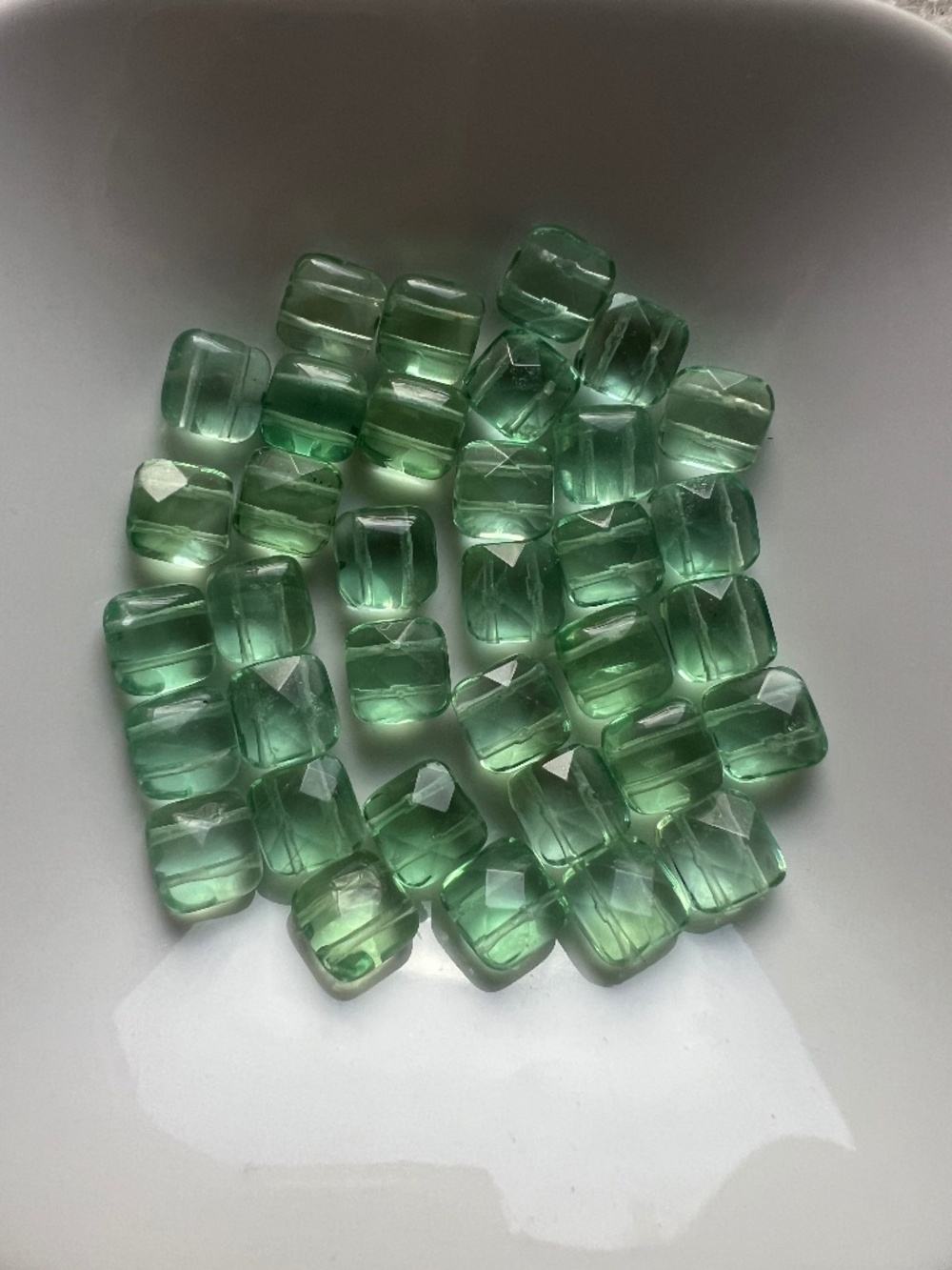 Fluorite Beads for Jewelry Making - 35 Pieces